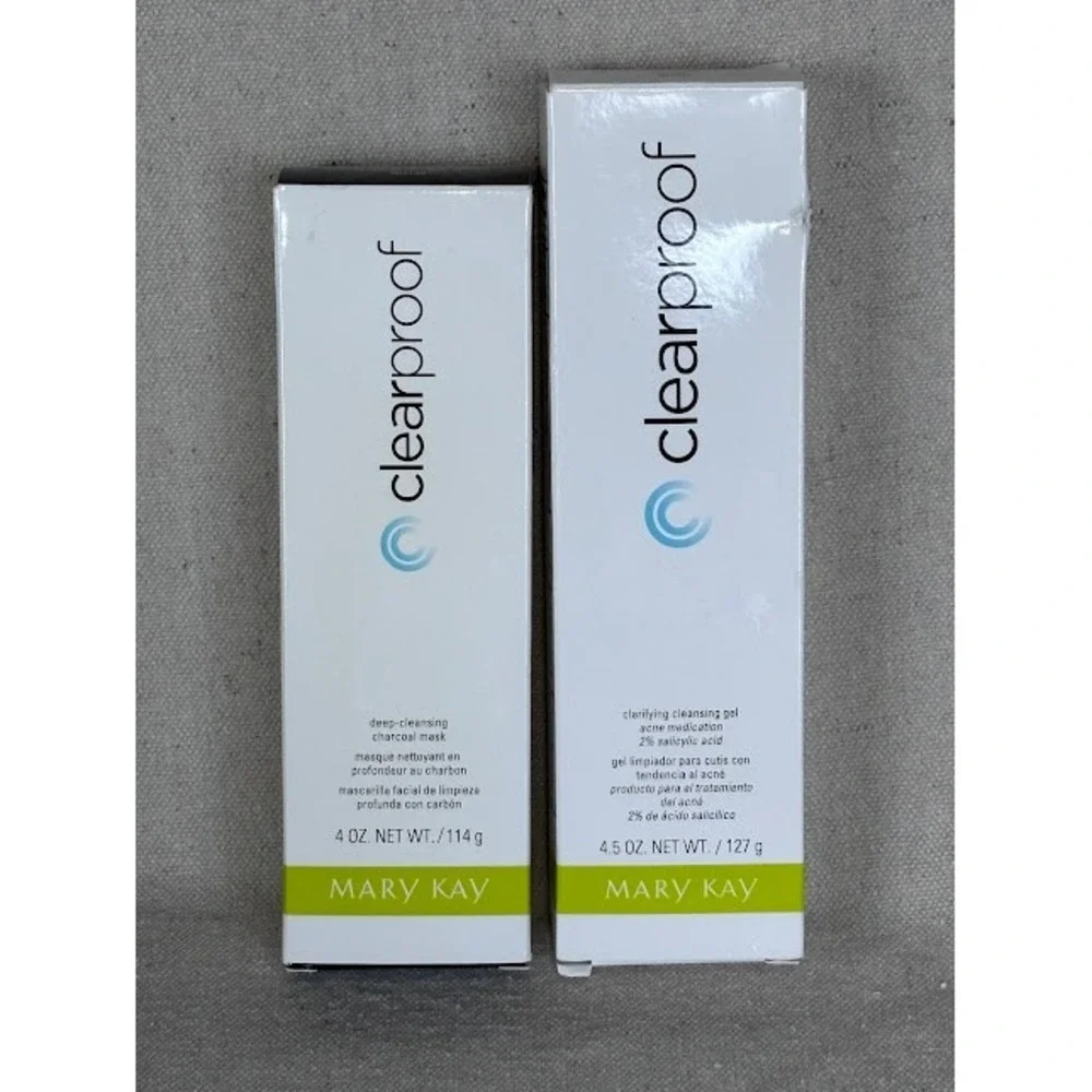 Mary Kay Clear Proof Deep Cleansing‎ Charcoal Mask + Acne Medication Gel